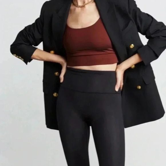 NWOT Twenty Montreal Colorsphere Dual Color Sports Bra Brown S - Picture 3 of 7